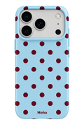 Blue & Brown Polka Dot iPhone Case | Case One