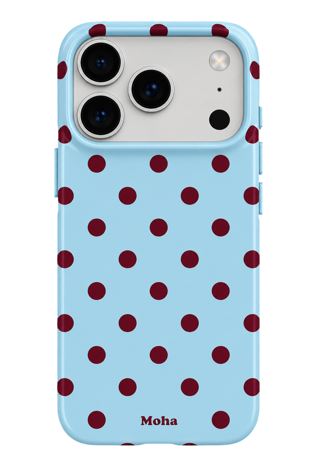 Blue & Brown Polka Dot iPhone Case | Case One