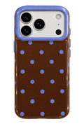 Brown & Blue Polka Dot Phone Case | Case One